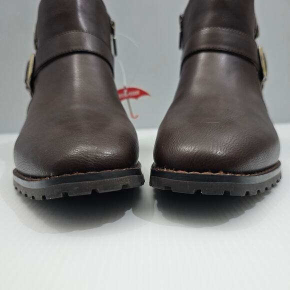NEW Blondo Shantel Ankle Bootie Womens 8 Brown Leather Waterproof Moto Western - Picture 7 of 14